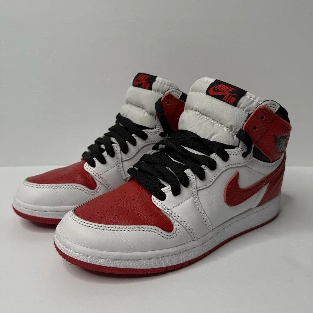 Nike Air Jordan 1‎ Retro High OG Heritage Red White 555088-161 Womens Sz 7 , 5Y
